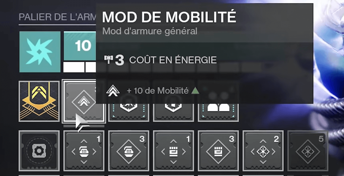 Premier emplacement de mod