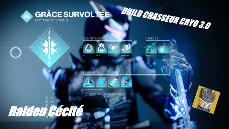 Destiny 2 BUILD CHASSEUR CRYO 3.0 ( Raiden Cécité )