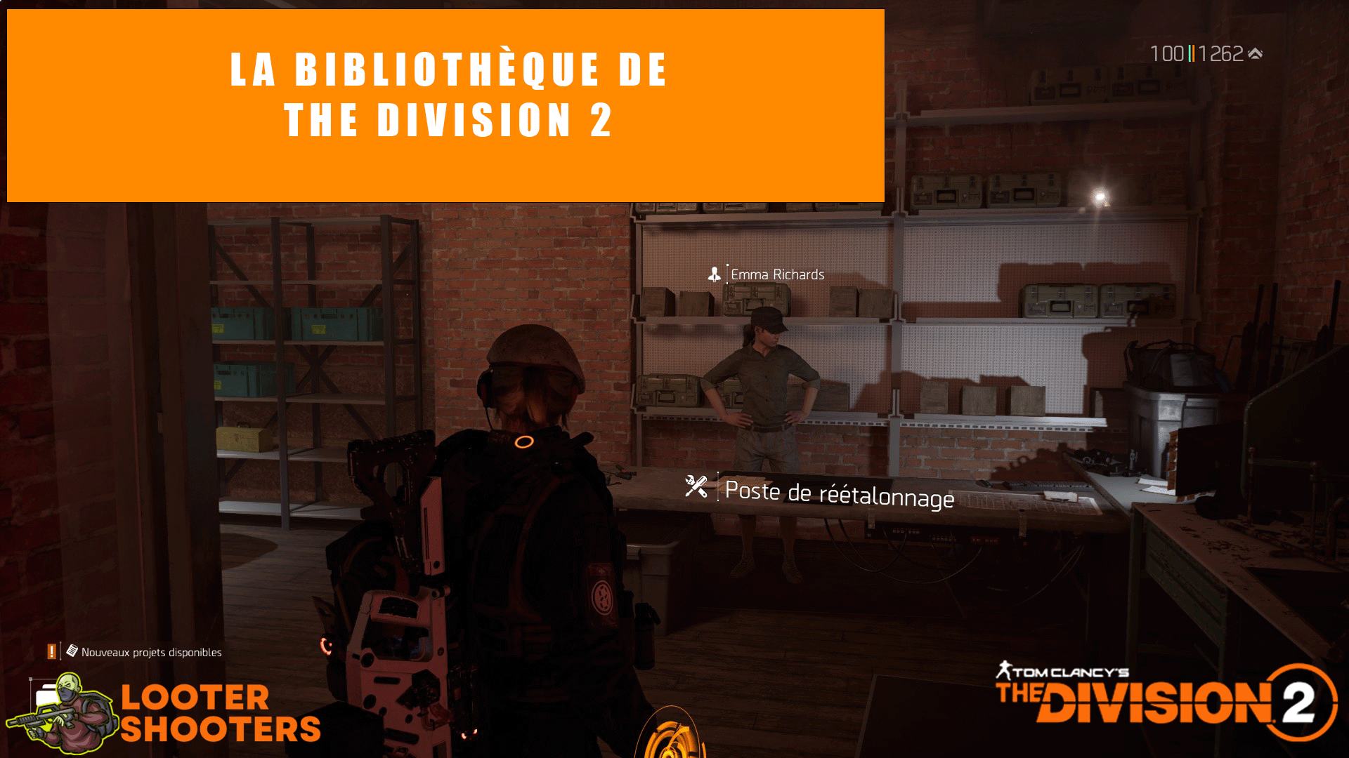 La bibliothèque de The Division 2