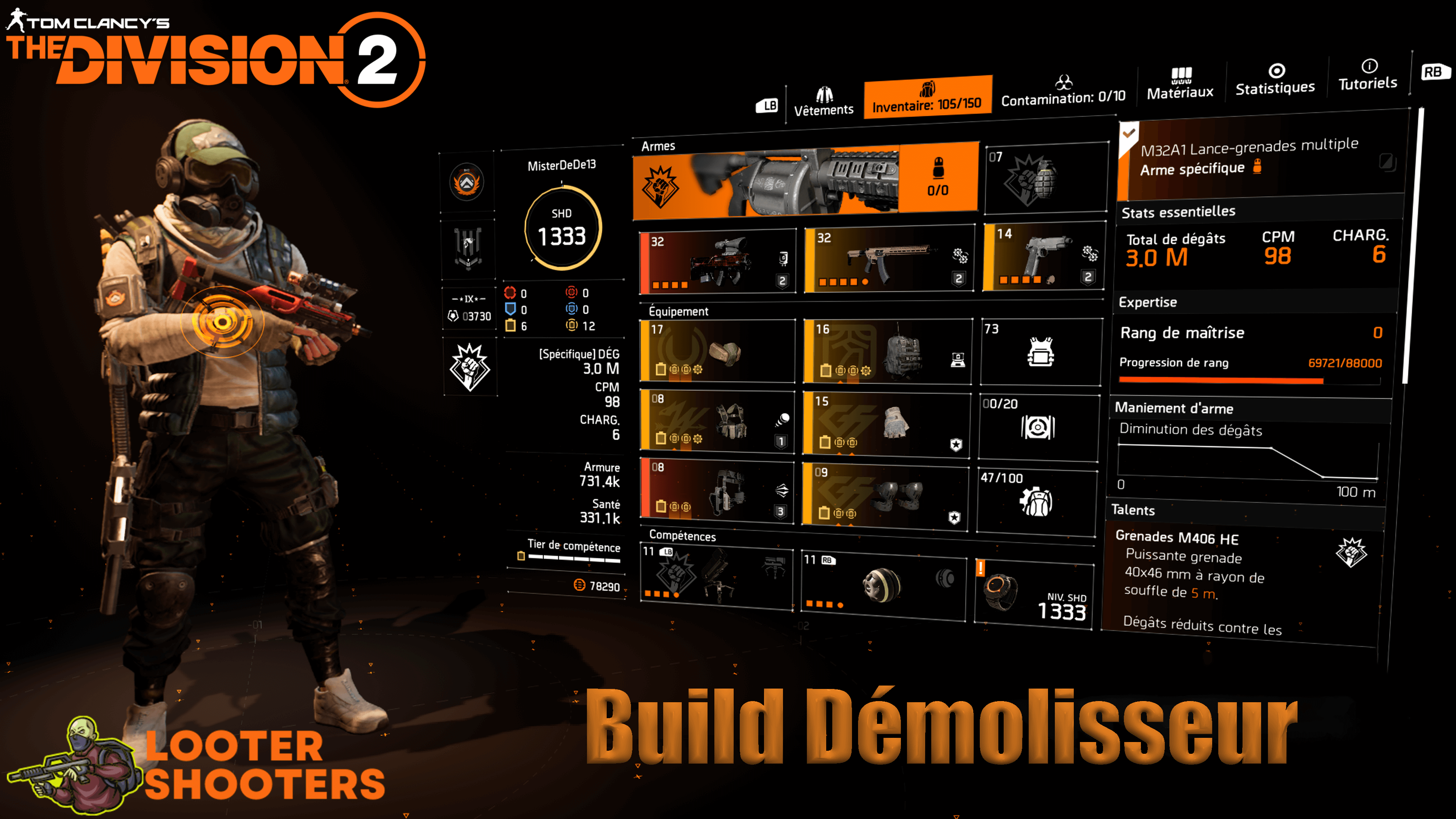 Build Démolisseur PVE - The Division 2