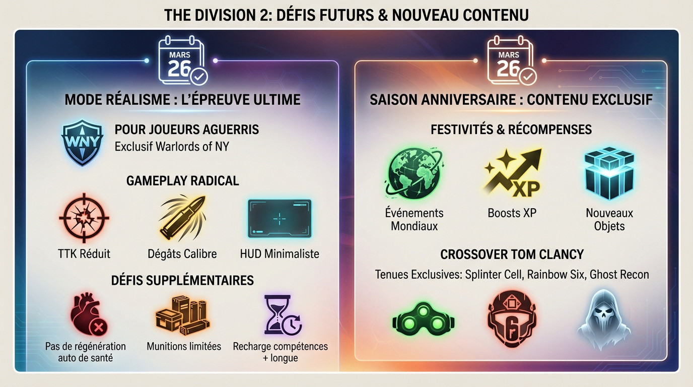 Agent de The Division 2 se préparant à affronter le nouveau mode Realism