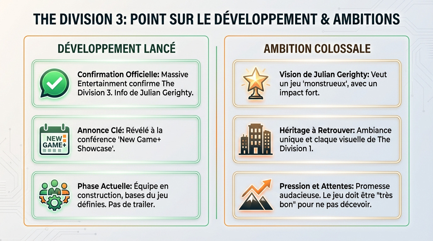 Julian Gerighty évoque le développement de The Division 3 et ses ambitions