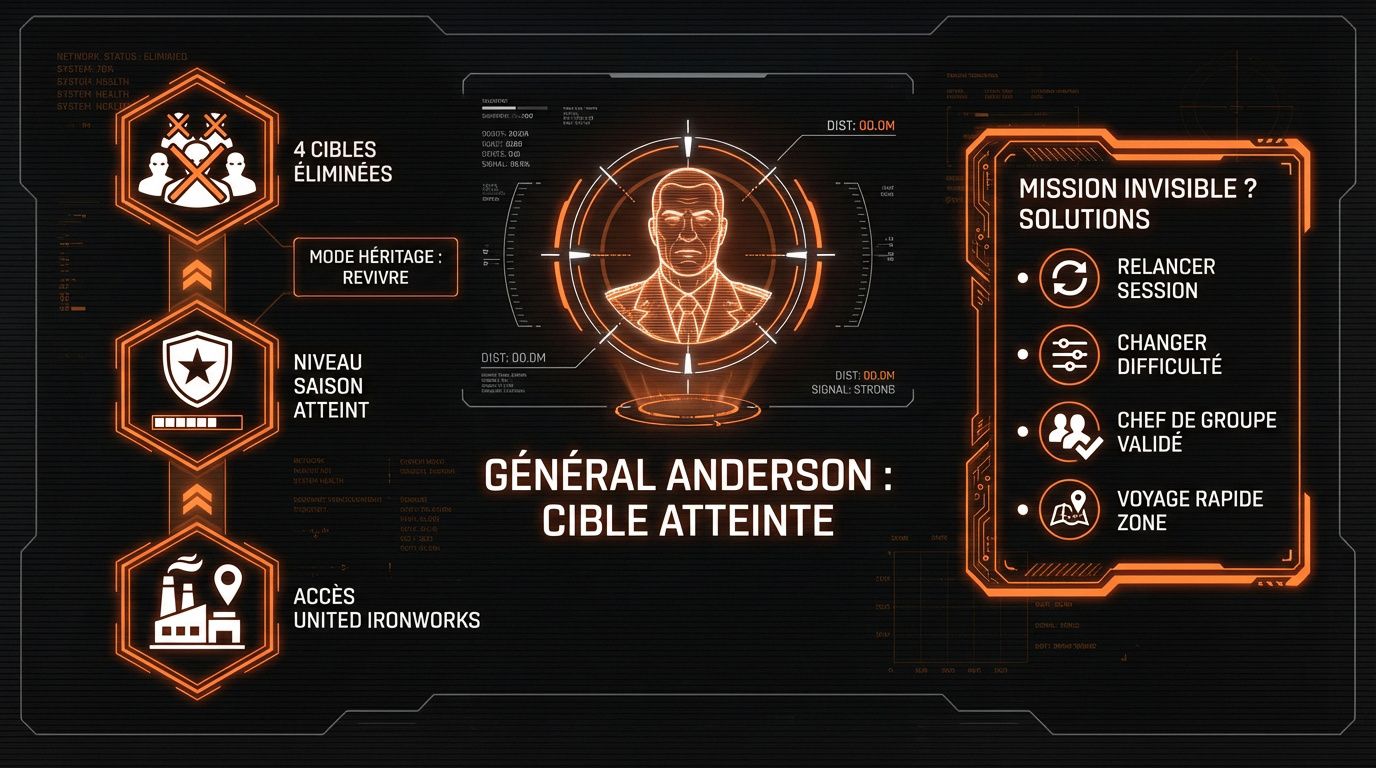 Interface ISAC cible atteinte général Anderson