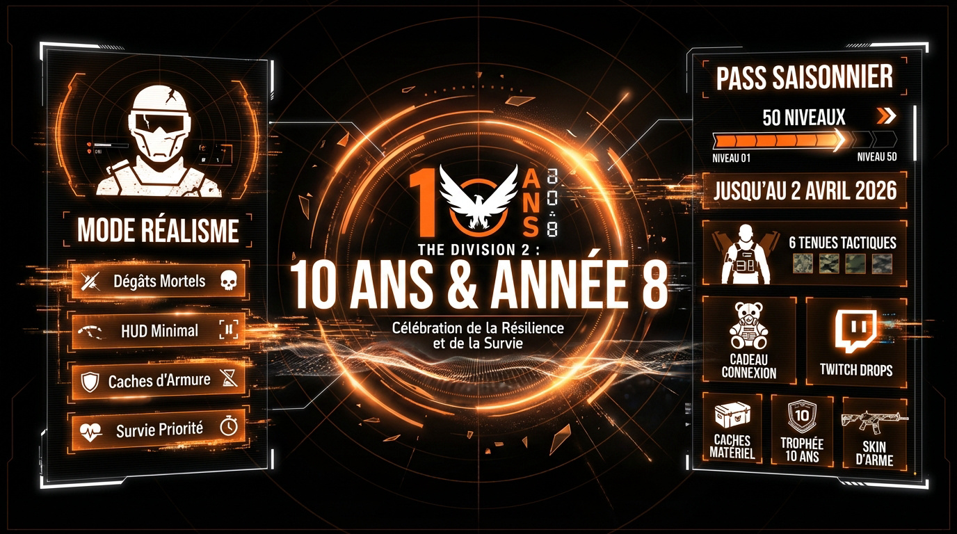 Interface tactique et nouveaux équipements de la saison anniversaire The Division 2