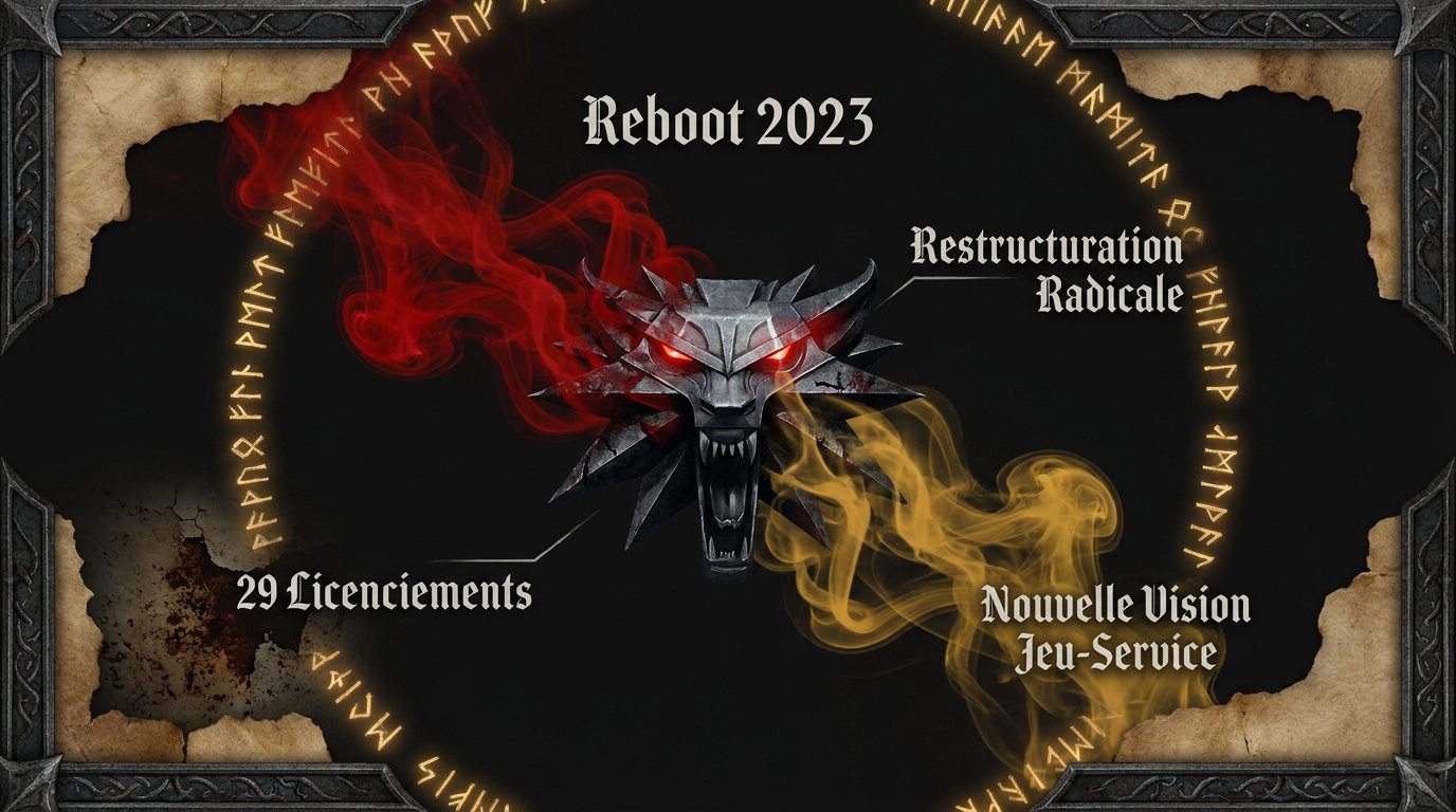Illustration du reboot de Project Sirius montrant un médaillon de sorceleur brisé