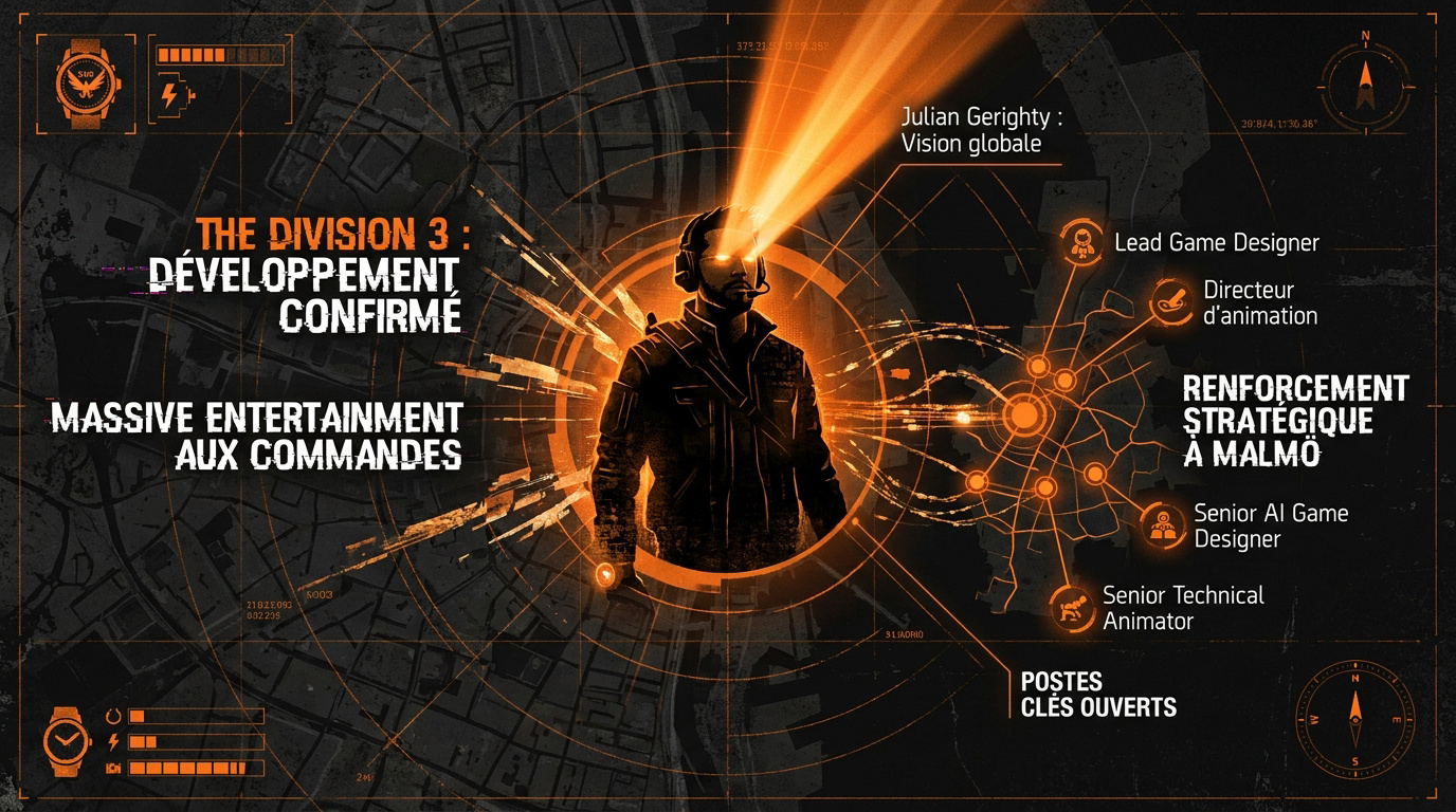 Illustration du développement de Tom Clancy's The Division 3 par Massive Entertainment