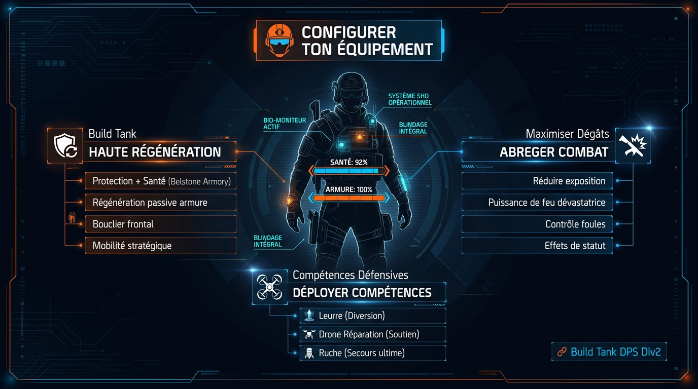 Infographie de survie tactique pour configurer son équipement dans The Division 2