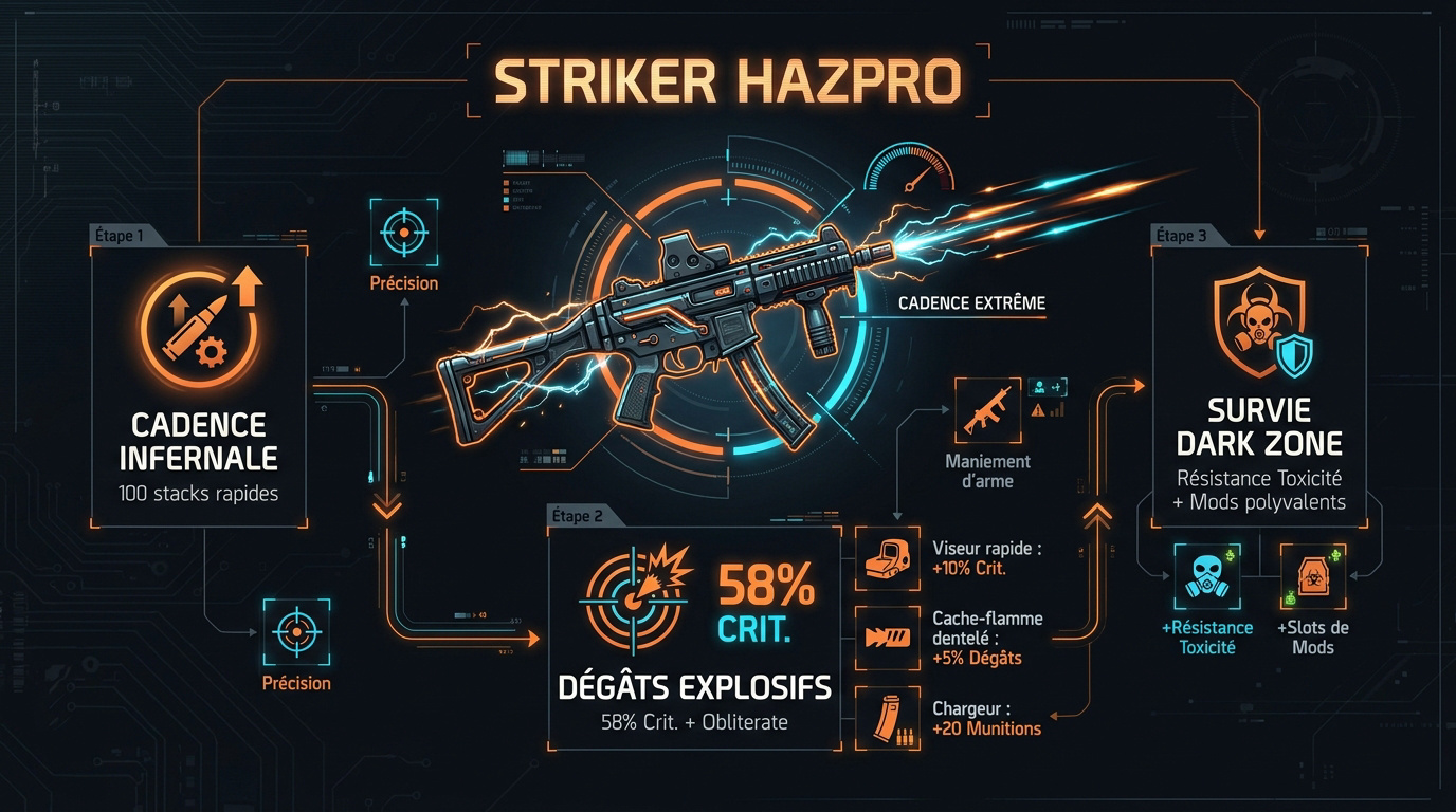 Optimisation du build Striker Hazpro avec le Backfire dans The Division 2