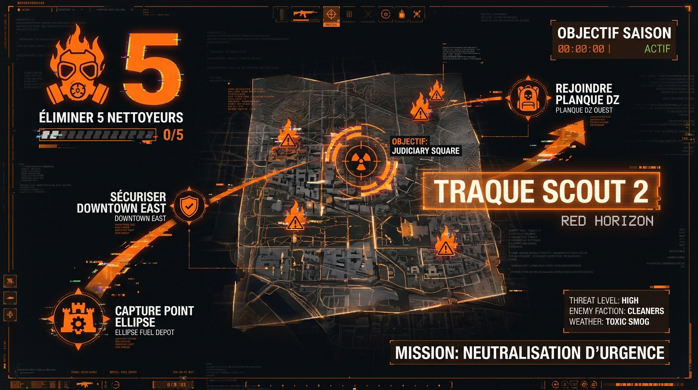 Objectifs de la mission Scout 2 dans la traque Red Horizon de The Division 2