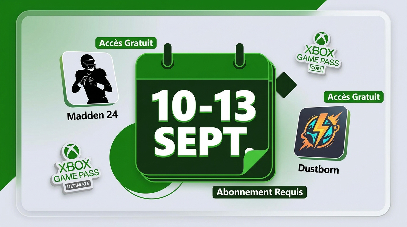 Jeux Madden NFL 27 et Dustborn disponibles gratuitement sur Xbox