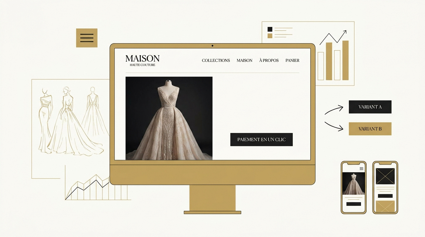 Analyse stratégique et optimisation d'une interface web haute couture